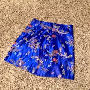 Skirts - Unique royal blue oriental inspired skirt Skirts - Unique royal blue oriental inspired skirt